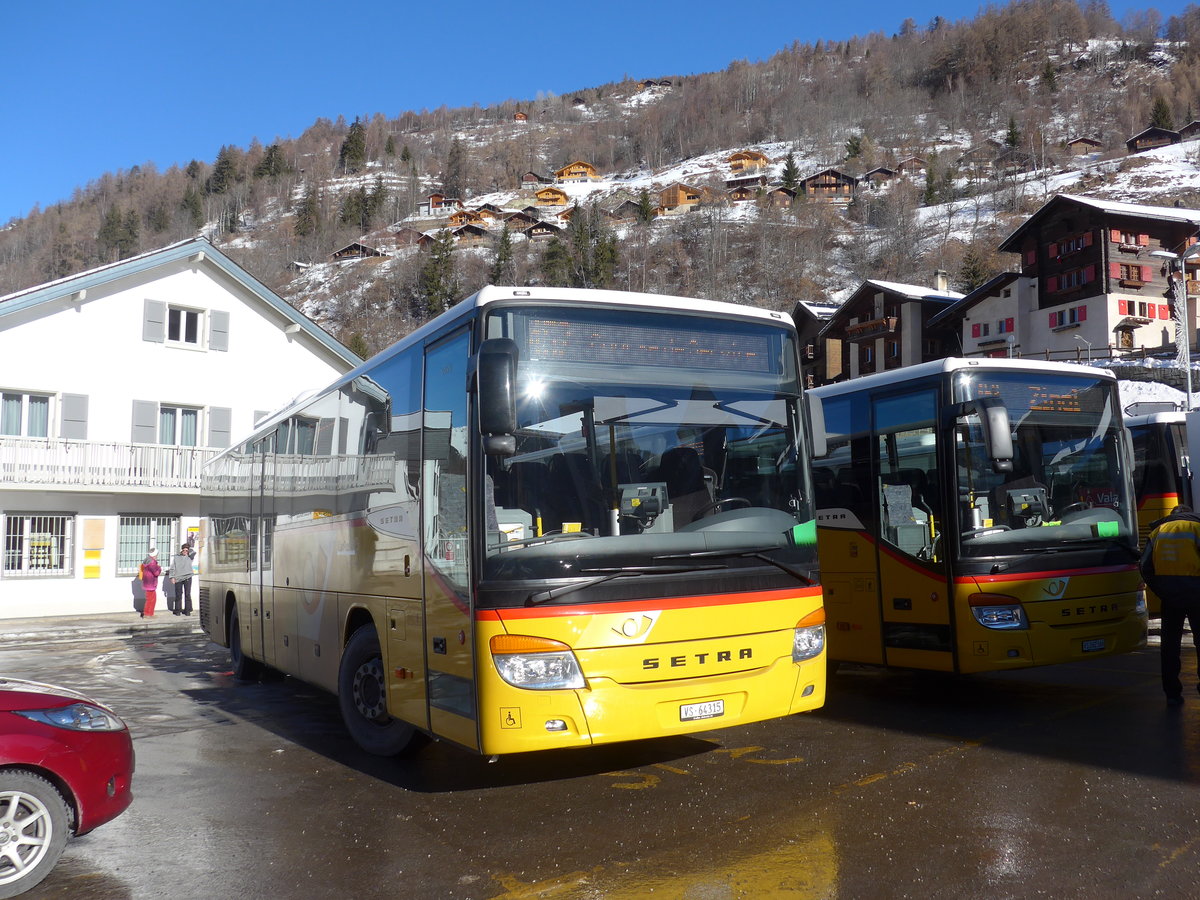 (178'123) - TSAR, Sierre - VS 64'315 - Setra am 21. Januar 2017 in Vissoie, Post