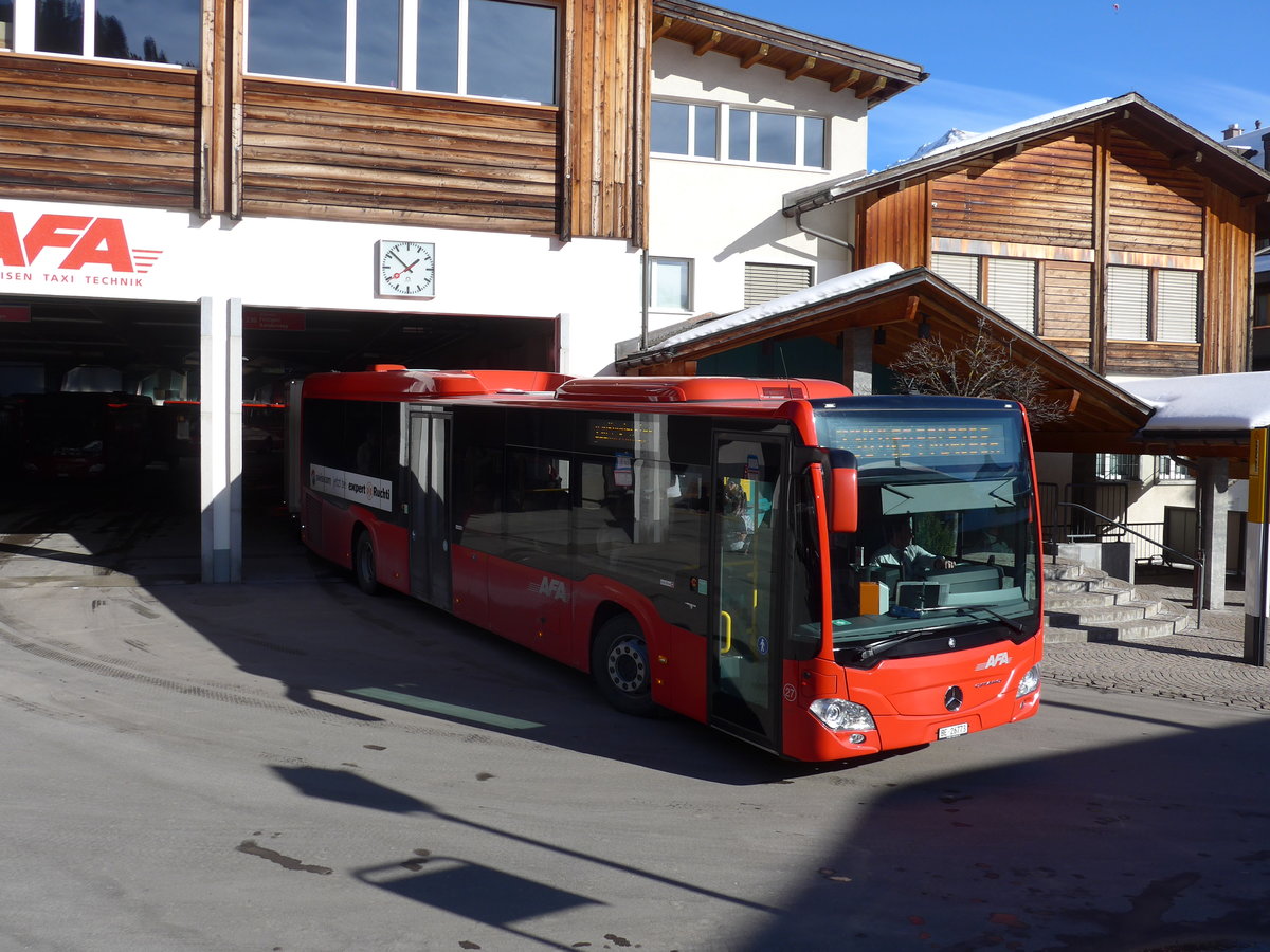 (178'228) - AFA Adelboden - Nr. 27/BE 26'773 - Mercedes am 29. Januar 2017 beim Autobahnhof Adelboden