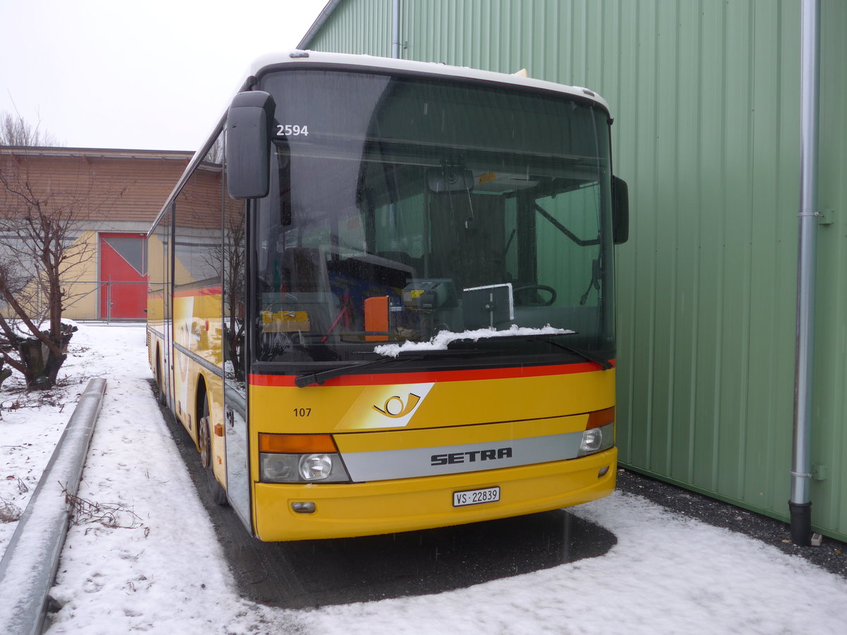 (178'264) - Buchard, Leytron - Nr. 107/VS 22'839 - Setra am 5. Februar 2017 in Leytron, Garage