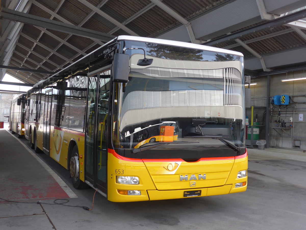 (178'511) - PostAuto Bern - Nr. 653/BE 489'253 - MAN am 11. Februar 2017 in Bern, Postautostation