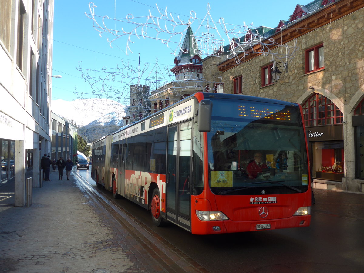 (178'550) - SBC Chur - Nr. 50/GR 155'850 - Mercedes (ex Nr. 91; ex Nr. 50) am 18. Februar 2017 in St. Moritz, Klinik Gut