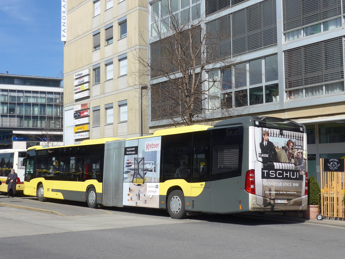 (178'982) - STI Thun - Nr. 164/BE 752'164 - Mercedes am 14. Mrz 2017 beim Bahnhof Thun