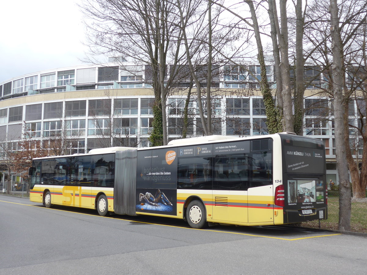 (178'988) - STI Thun - Nr. 134/BE 801'134 - Mercedes am 19. Mrz 2017 bei der Schifflndte Thun