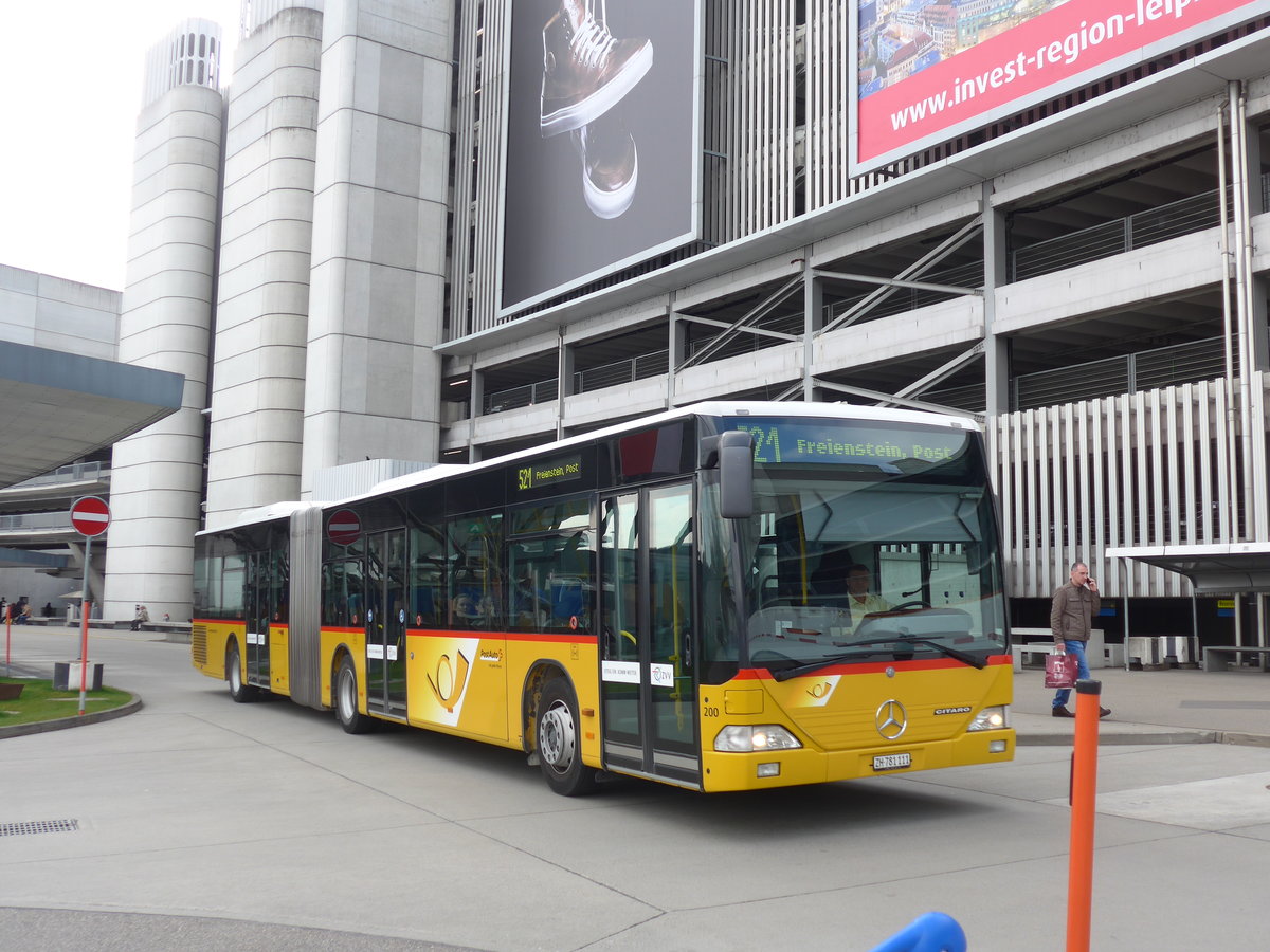 (179'088) - PostAuto Zrich - Nr. 200/ZH 781'111 - Mercedes (ex Moser, Flaach Nr. 200; ex Moser, Flaach Nr. 23) am 20. Mrz 2017 in Zrich, Flughafen