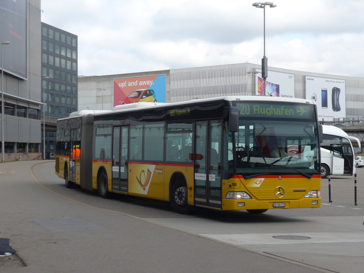 (179'089) - PostAuto Zrich - Nr. 190/ZH 780'779 - Mercedes (ex Nr. 28) am 20. Mrz 2017 in Zrich, Flughafen