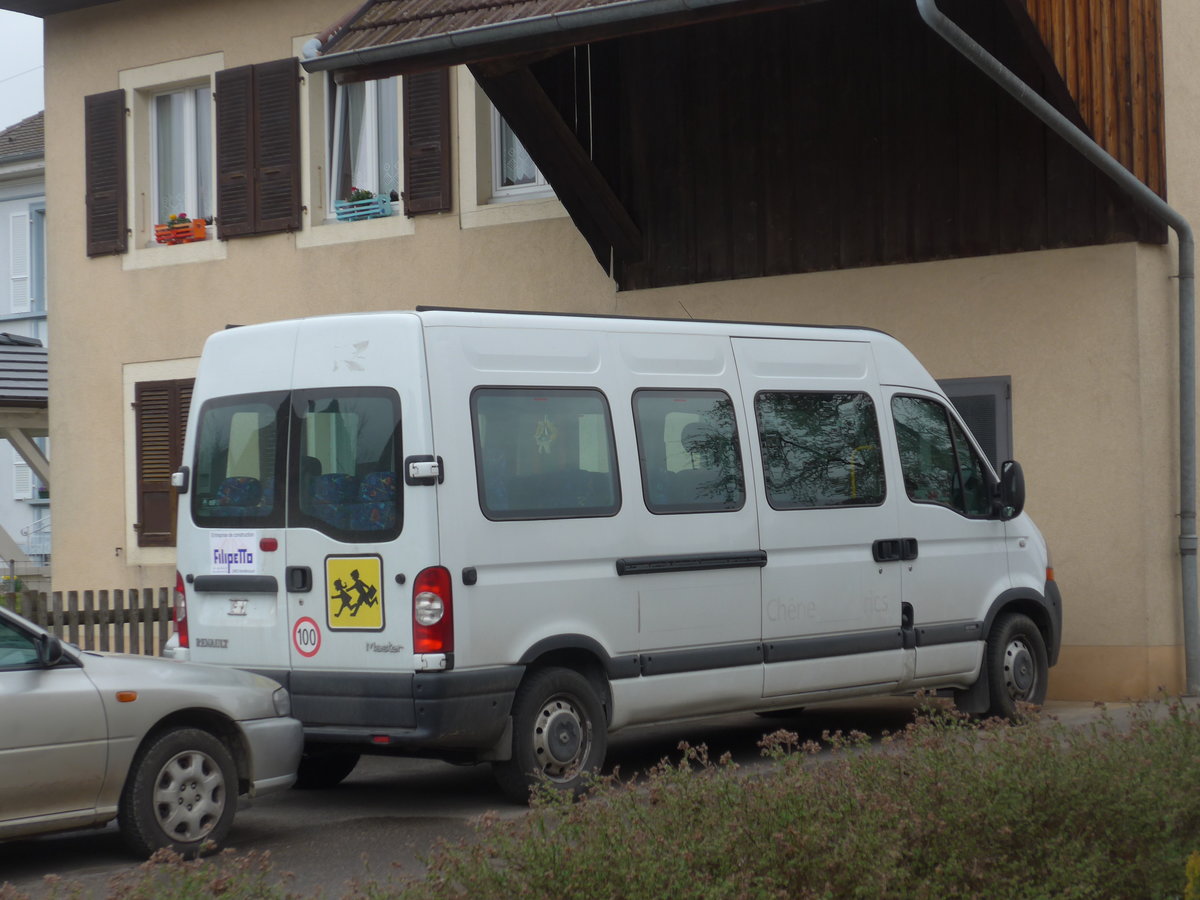 (179'350) - Filipetto, Vendlincourt - Renault am 2. April 2017 in Vendlincourt, La Coie