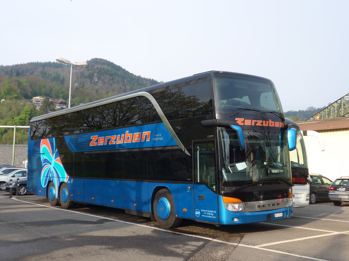 (179'739) - Zerzuben, Visp-Eyholz - Nr. 23/VS 12'706 - Setra am 28. April 2017 in Thun, Seestrasse