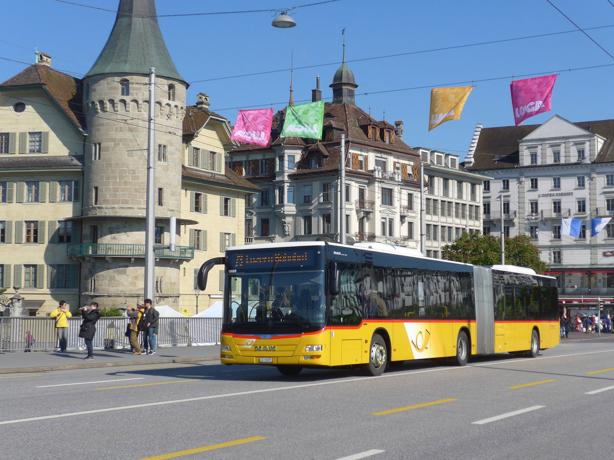 (179'765) - Bucheli, Kriens - Nr. 23/LU 15'071 - MAN am 29. April 2017 in Luzern, Bahnhofbrcke