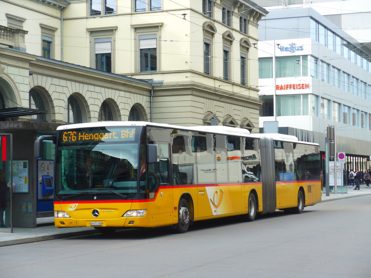 (180'023) - Moser, Flaach - Nr. 278/ZH 611'288 - Mercedes am 4. Mai 2017 beim Hauptbahnhof Winterthur