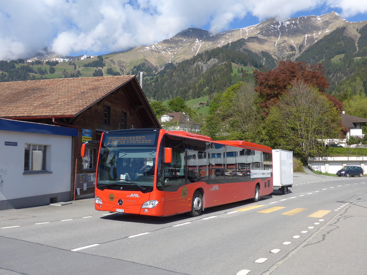 (180'141) - AFA Adelboden - Nr. 97/BE 823'927 - Mercedes am 13. Mai 2017 in Frutigen, Alter Bahnhof