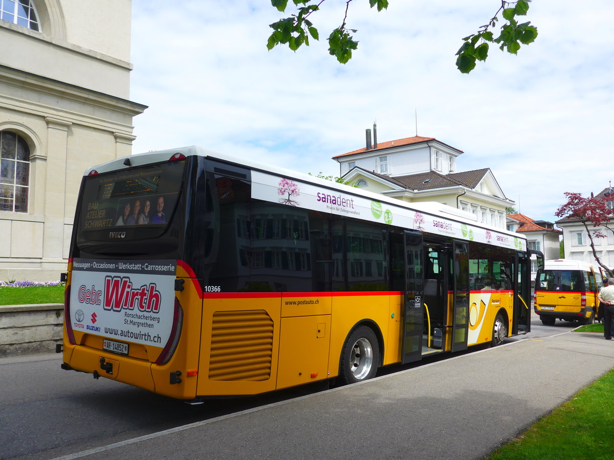 (180'232) - PostAuto Ostschweiz - AR 14'852 - Iveco am 21. Mai 2017 in Heiden, Post