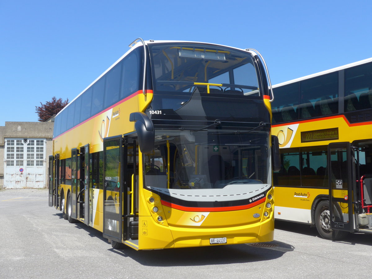 (180'363) - PostAuto Ostschweiz - AR 44'137 - Alexander Dennis am 22. Mai 2017 in Heiden, Garage