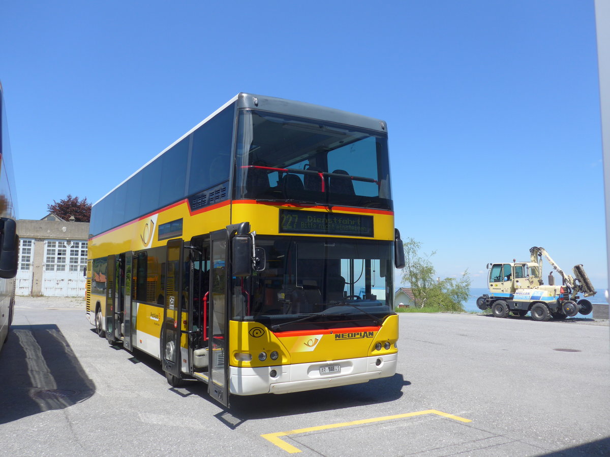 (180'364) - PostAuto Ostschweiz - AR 14'841 - Neoplan (ex P 27'019) am 22. Mai 2017 in Heiden, Garage