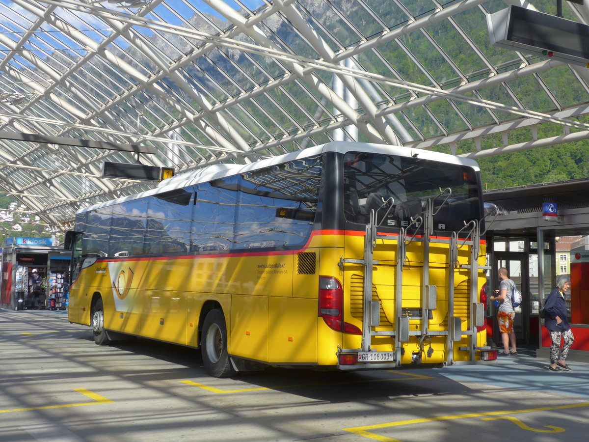 (180'401) - TpM, Mesocco - Nr. 3/GR 108'003 - Setra am 22. Mai 2017 in Chur, Postautostation