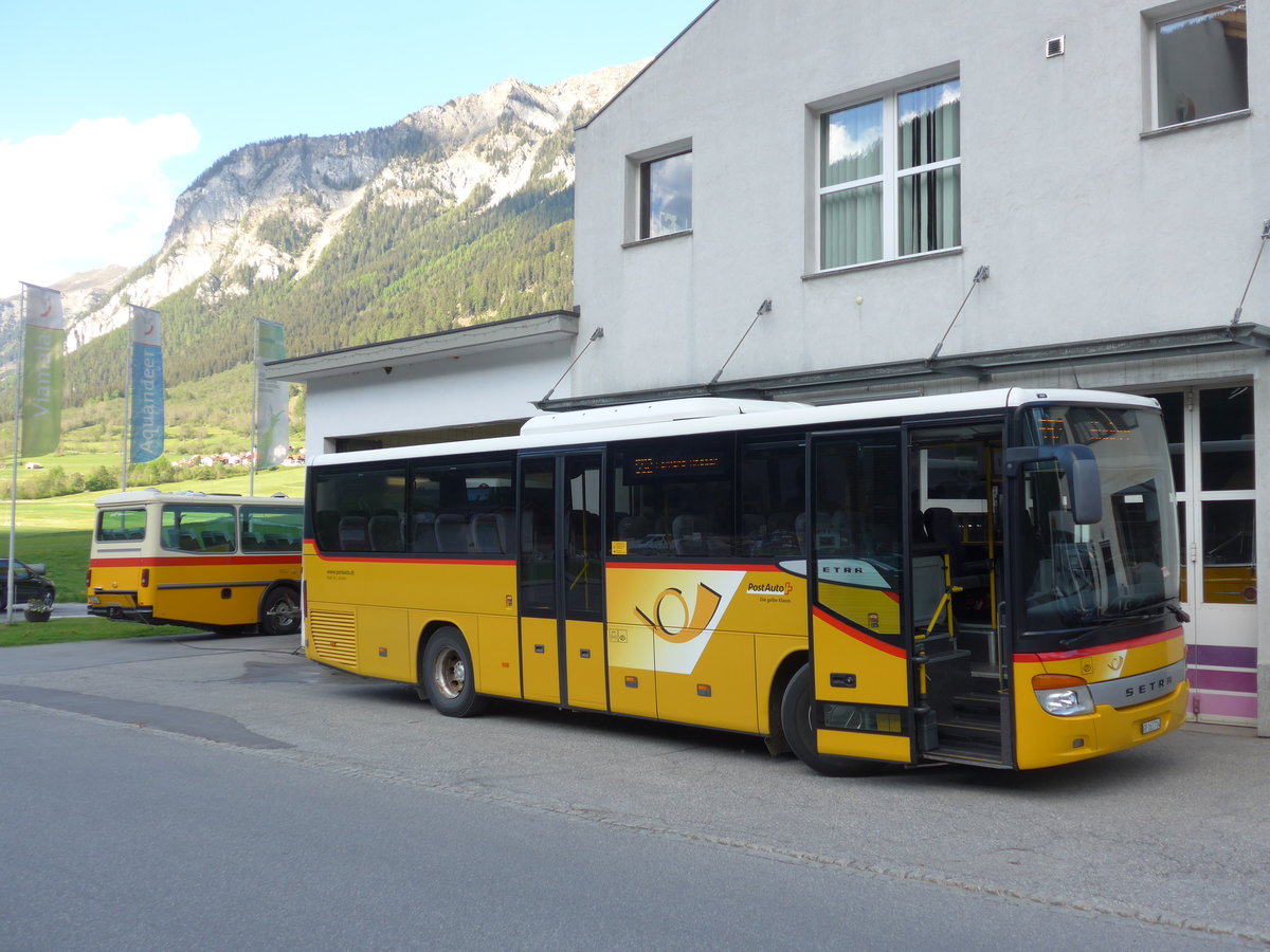 (180'426) - Mark, Andeer - GR 163'714 - Setra (ex GR 8809) am 22. Mai 2017 in Andeer, Garage