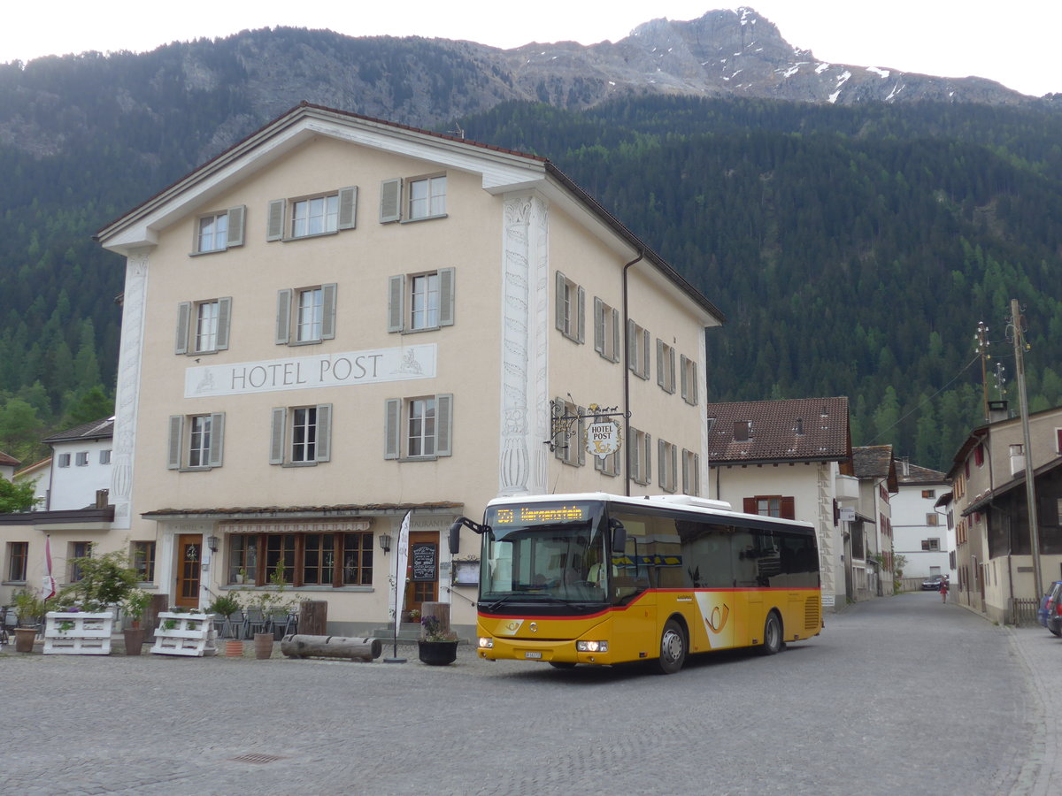 (180'476) - Mark, Andeer - GR 163'715 - Irisbus am 23. Mai 2017 in Andeer, Post