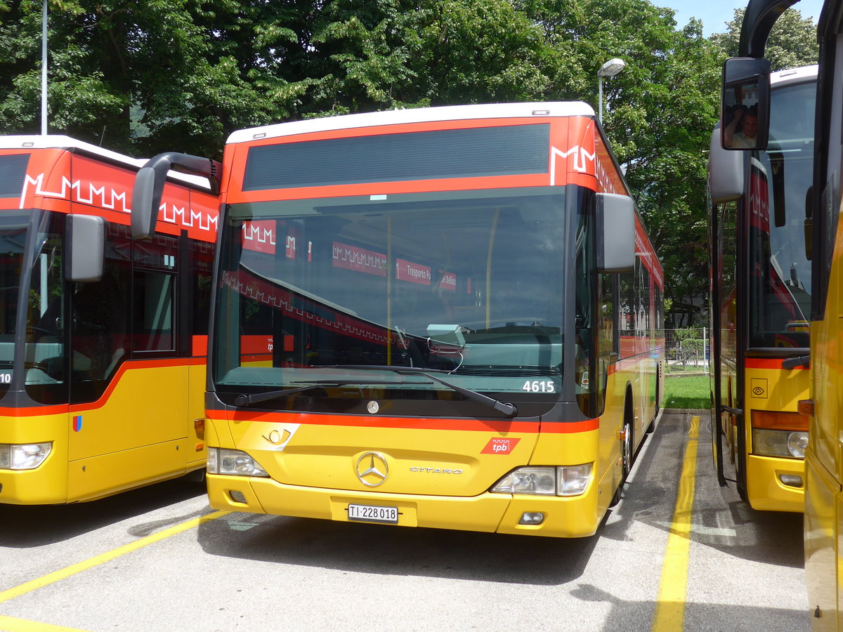 (180'556) - AutoPostale Ticino - TI 228'018 - Mercedes am 23. Mai 2017 in Bellinzona, Garage