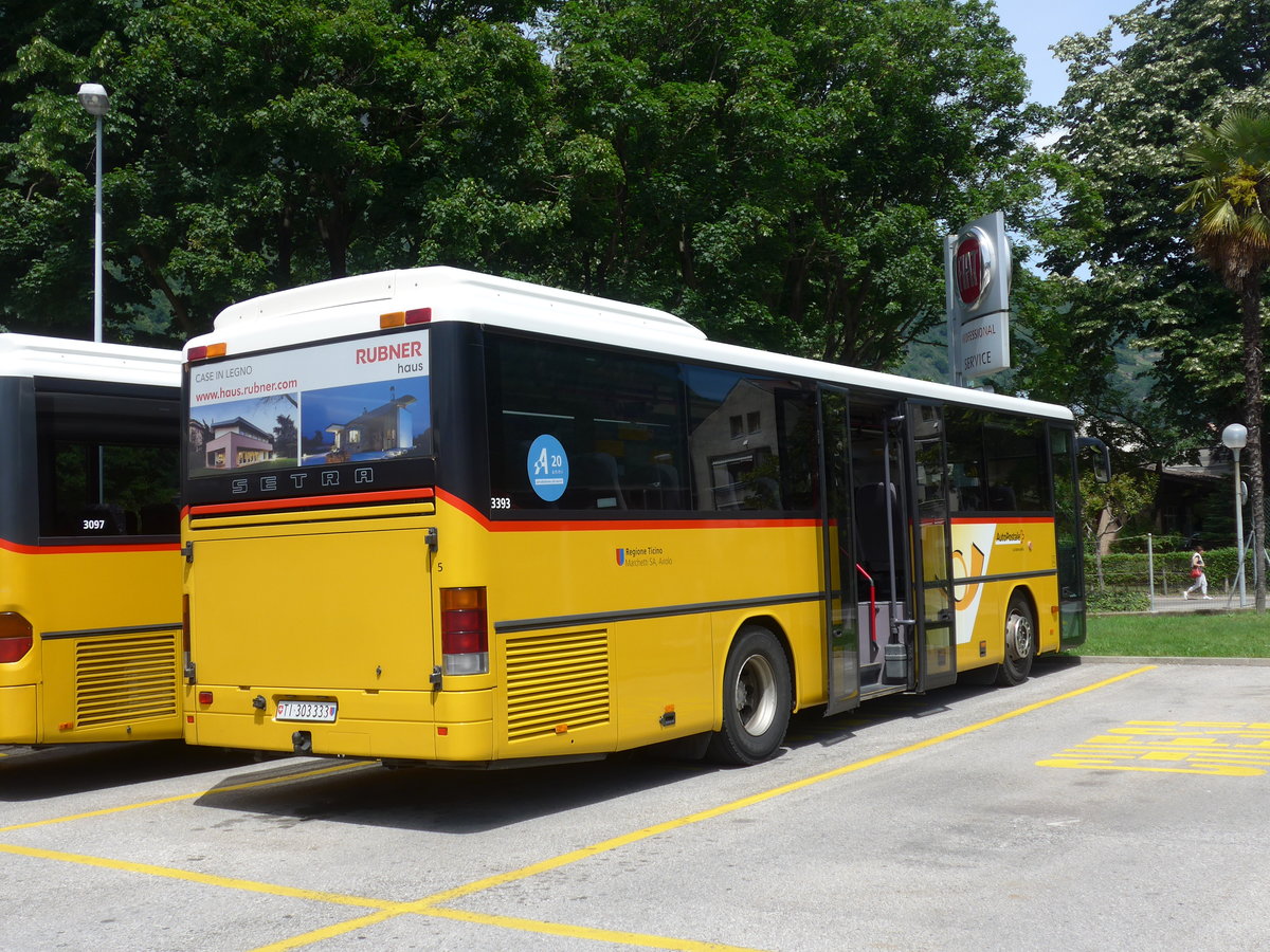 (180'560) - Marchetti, Airolo - Nr. 5/TI 303'333 - Setra am 23. Mai 2017 in Bellinzona, Postgarage