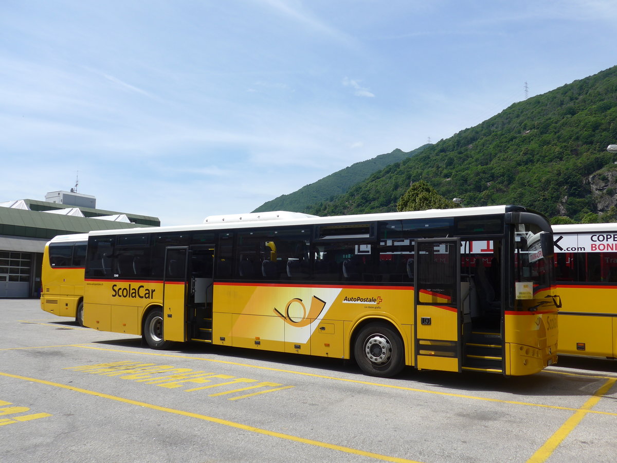 (180'561) - AutoPostale Ticino - TI 237'789 - Temsa am 23. Mai 2017 in Bellinzona, Garage