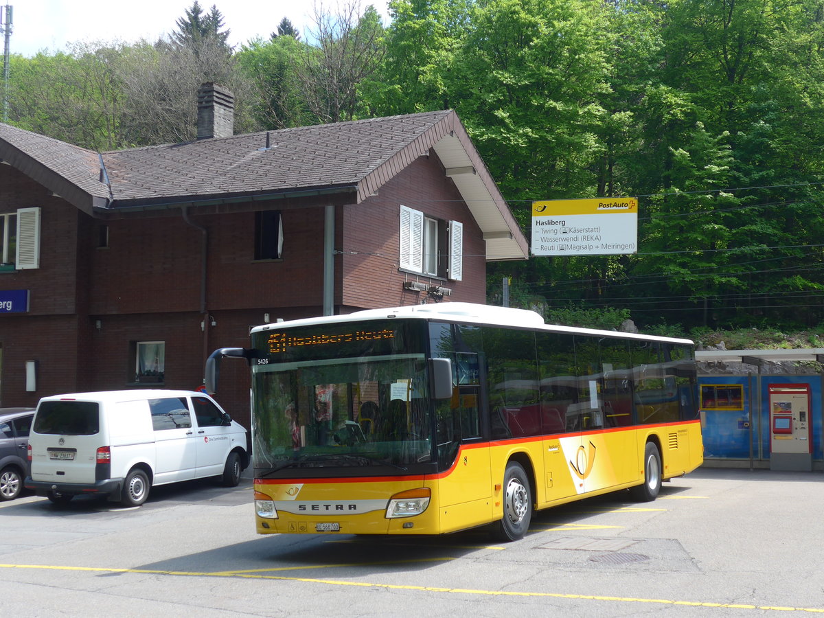 (180'730) - Flck, Brienz - Nr. 3/BE 568'700 - Setra am 24. Mai 2017 auf dem Brnigpass