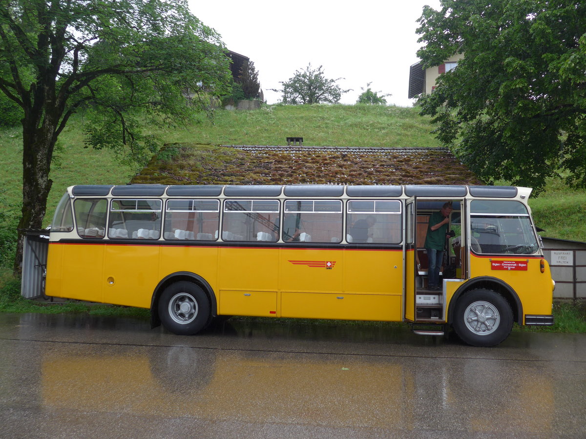 (180'924) - Ott, Ortschwaben - BE 408'850 - FBW/FHS (ex Nef, Hemberg; ex Mathis, Chur; ex P 24'163) am 4. Juni 2017 beim Bahnhof Emmenmatt