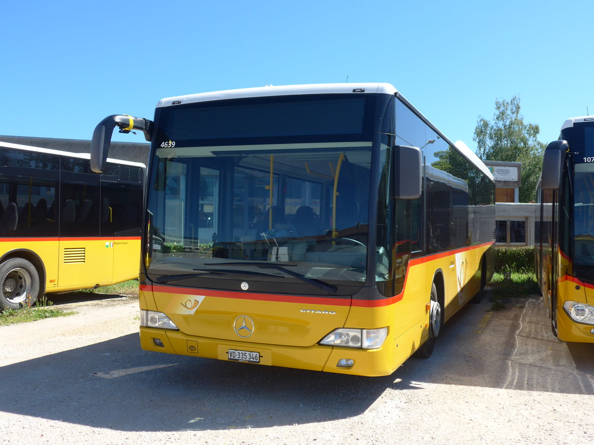 (181'173) - CarPostal Ouest - VD 335'346 - Mercedes am 18. Juni 2017 in Yverdon, Garage