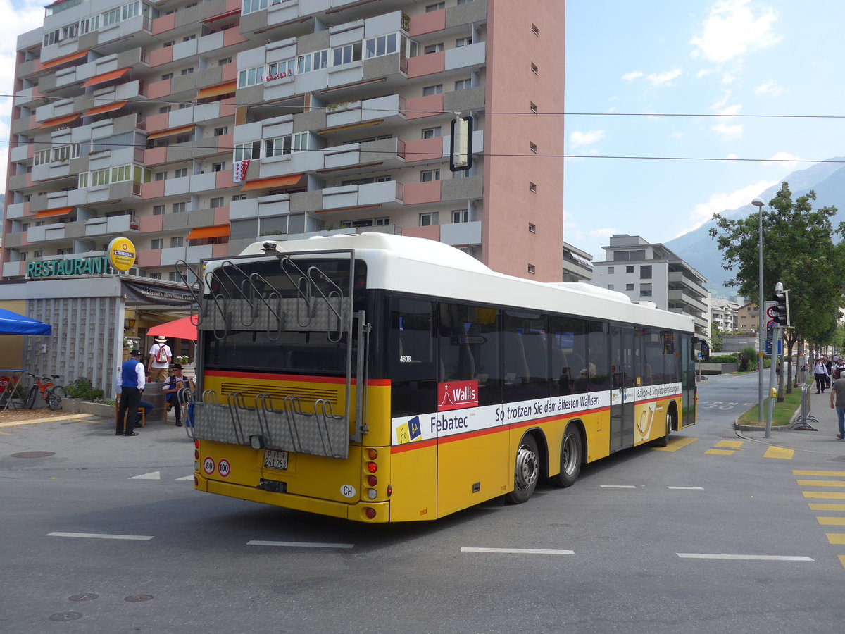 (181'339) - PostAuto Wallis - VS 241'983 - Scania/Hess am 24. Juni 2017 in Glis, Jodlerdorf