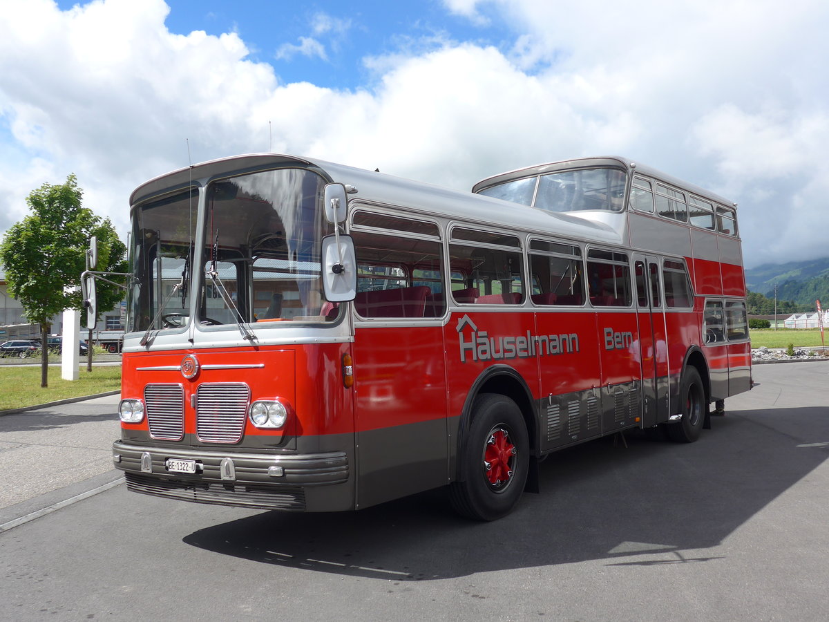 (181'661) - Huselmann, Bern - Nr. 26/BE 1322 U - FBW/Vetter-R&J Anderthalbdecker (ex AFA Adelboden Nr. 9) am 1. Juli 2017 in Frutigen, Garage AFA