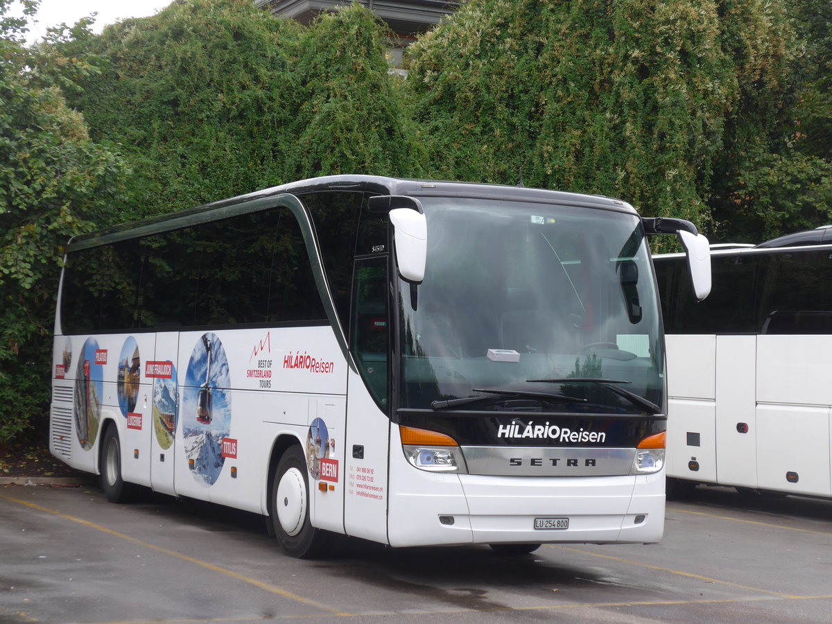 (181'907) - Hilrio, Schtz - LU 254'800 - Setra (ex Marti, Kallnach) am 10. Juli 2017 in Zrich, Sihlquai