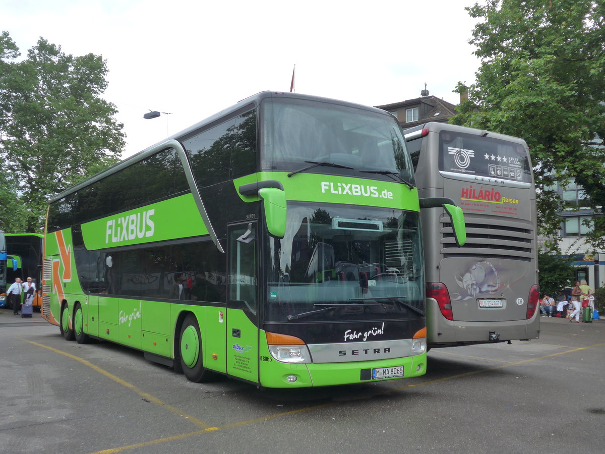 (181'913) - Aus Deutschland: Albus, Mnchen - Nr. M8065/M-MA 8065 - Setra am 10. Juli 2017 in Zrich, Sihlquai