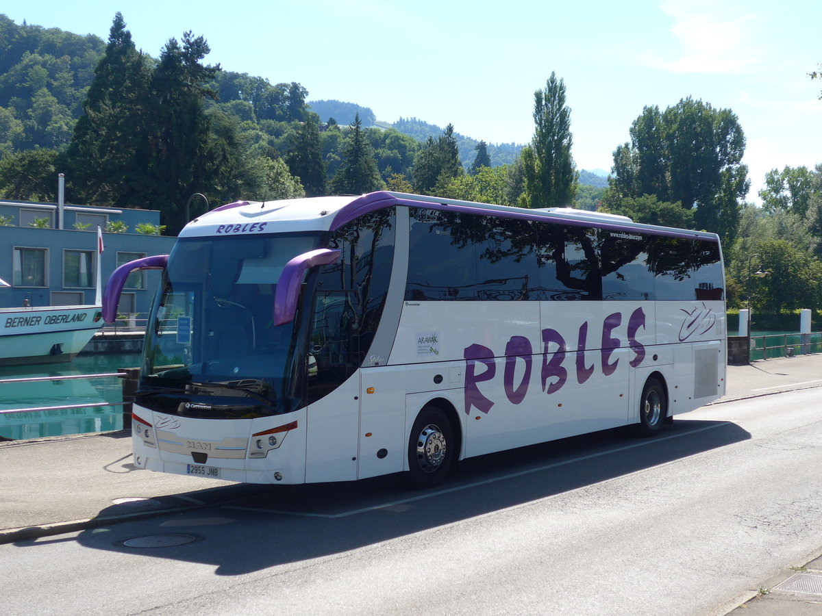 (182'149) - Aus Spanien: Robles, Morcn - 2955 JNB - MAN/Castrosua am 17. Juli 2017 bei der Schifflndte Thun