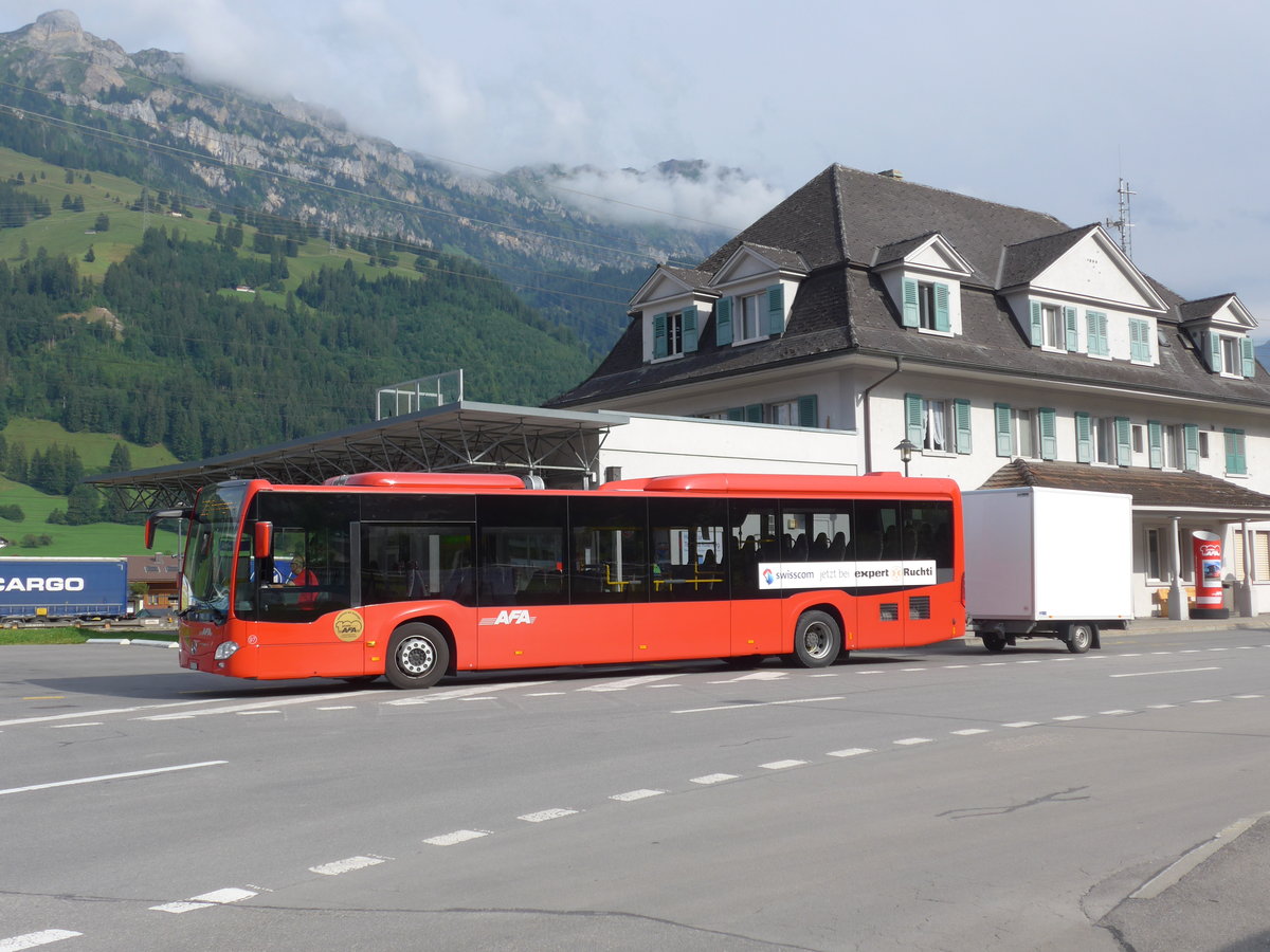 (182'166) - AFA Adelboden - Nr. 97/BE 823'927 - Mercedes am 22. Juli 2017 beim Bahnhof Frutigen