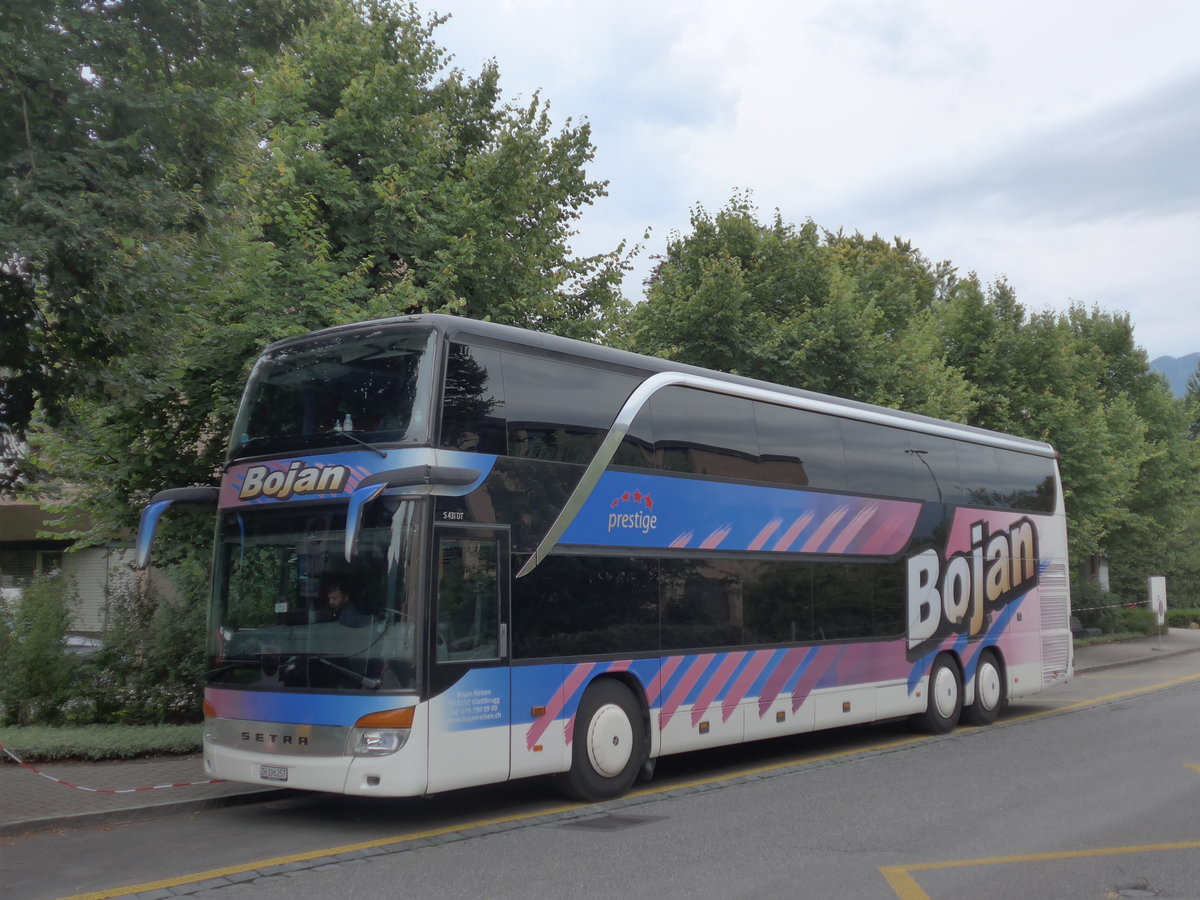 (182'173) - Bojan, Glattbrugg - ZH 396'257 - Setra (ex Horner, Tafers) am 22. Juli 2017 in Thun, Hotel Seepark