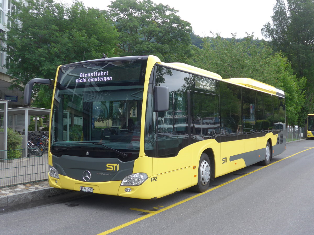 (182'196) - STI Thun - Nr. 192/BE 804'192 - Mercedes am 23. Juli 2017 bei der Schifflndte Thun