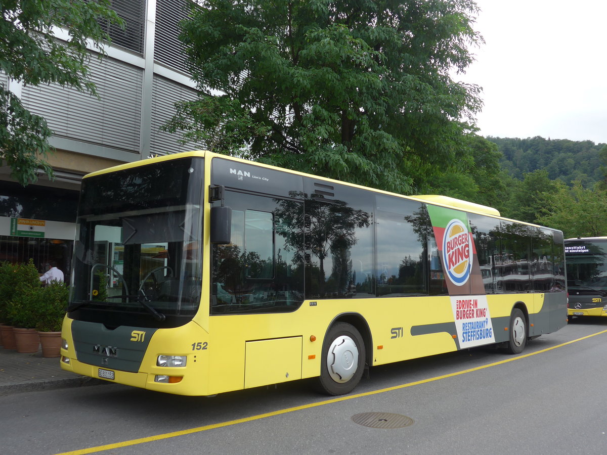 (182'197) - STI Thun - Nr. 152/BE 801'152 - MAN am 23. Juli 2017 bei der Schifflndte Thun