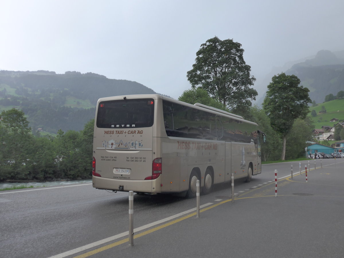 (182'391) - Hess K., Luzern - LU 15'433 - Setra am 30. Juli 2017 in Grindelwald, Grund