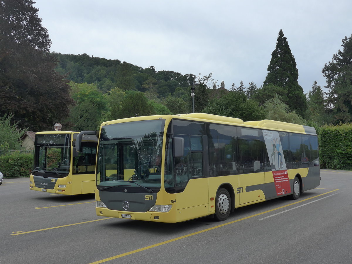 (182'402) - STI Thun - Nr. 154/BE 801'154 - Mercedes am 30. Juli 2017 bei der Schifflndte Thun