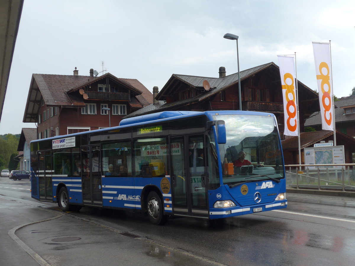 (182'415) - AFA Adelboden - Nr. 94/BE 26'974 - Mercedes am 31. Juli 2017 beim Bahnhof Reichenbach