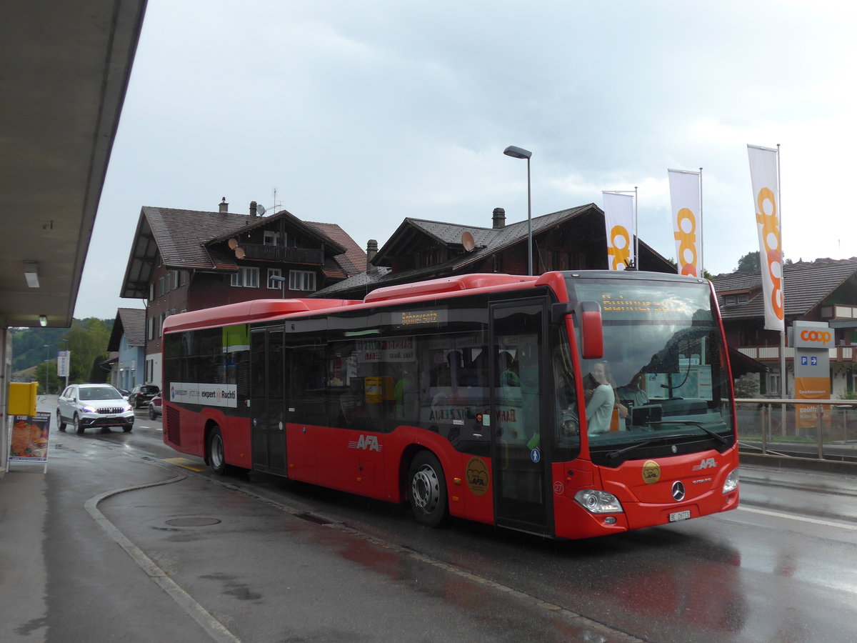 (182'416) - AFA Adelboden - Nr. 27/BE 26'773 - Mercedes am 31. Juli 2017 beim Bahnhof Reichenbach