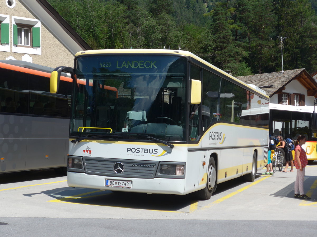 (182'725) - Aus Oesterreich: PostBus - BD 12'743 - Mercedes am 5. August 2017 in Martina, Cunfin