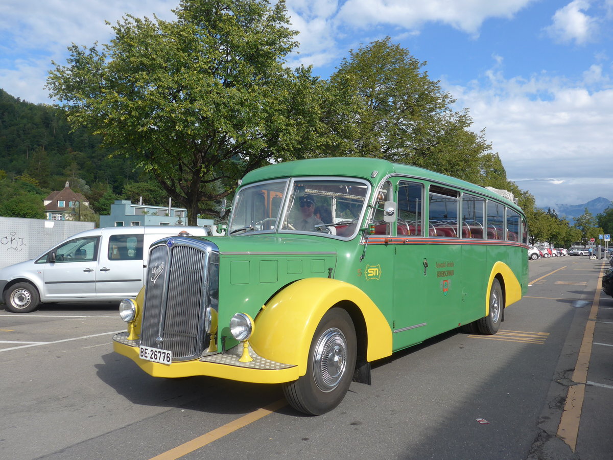 (182'831) - STI Thun - Nr. 15/BE 26'776 - Saurer/Gangloff (ex AvH Heimenschwand Nr. 5) am 6. August 2017 in Thun, CarTerminal