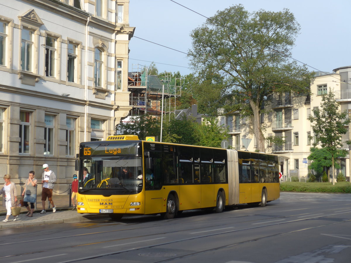 (183'147) - Taeter, Dresden - Nr. 900'503/DD-TT 1503 - MAN am 9. August 2017 in Dresden, Schillerplatz