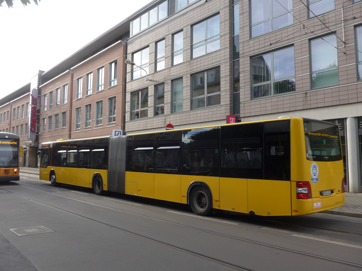 (183'157) - DVS Dresden - Nr. 930'601/DD-VS 1601 - MAN am 9. August 2017 in Dresden, Schillerplatz