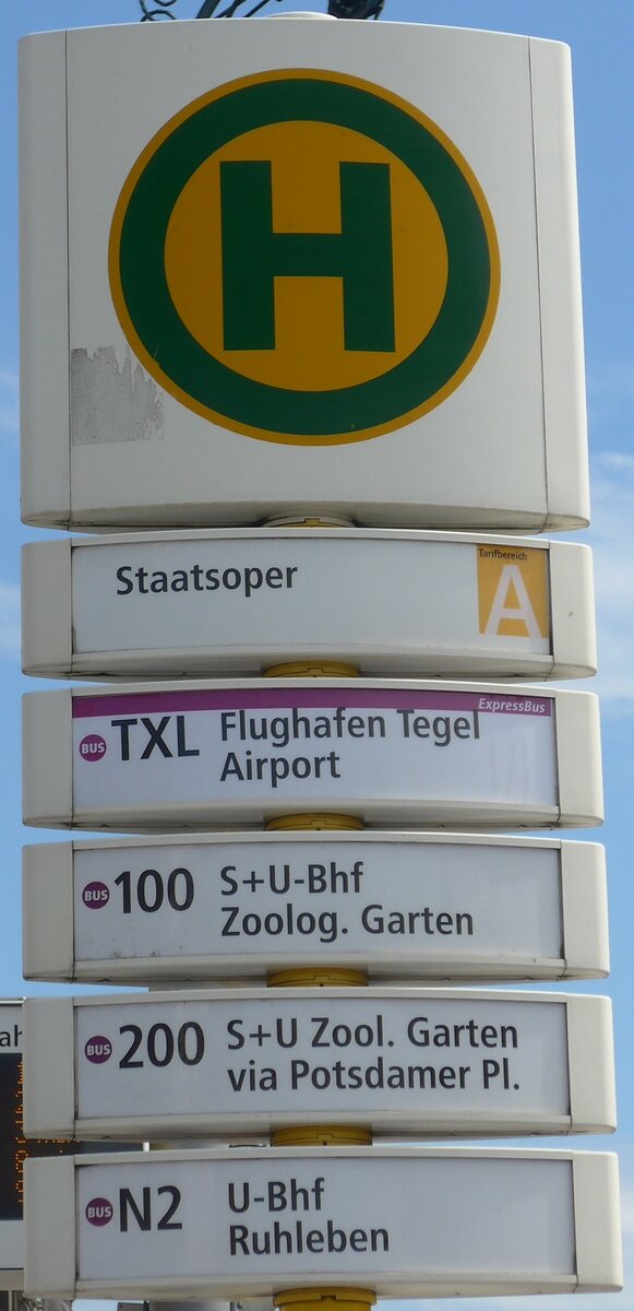 (183'321) - BVG-Haltestellenschild - Berlin, Staatsopfer - am 10. August 2017