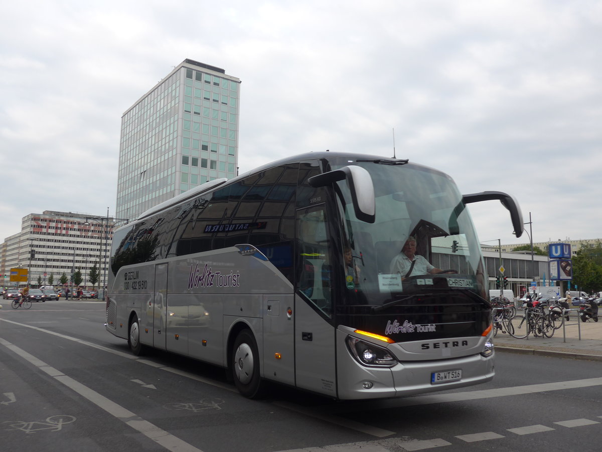 (183'386) - Wrlitz, Berlin - B-WT 516 - Setra am 10. August 2017 in Berlin, Alexanderplatz