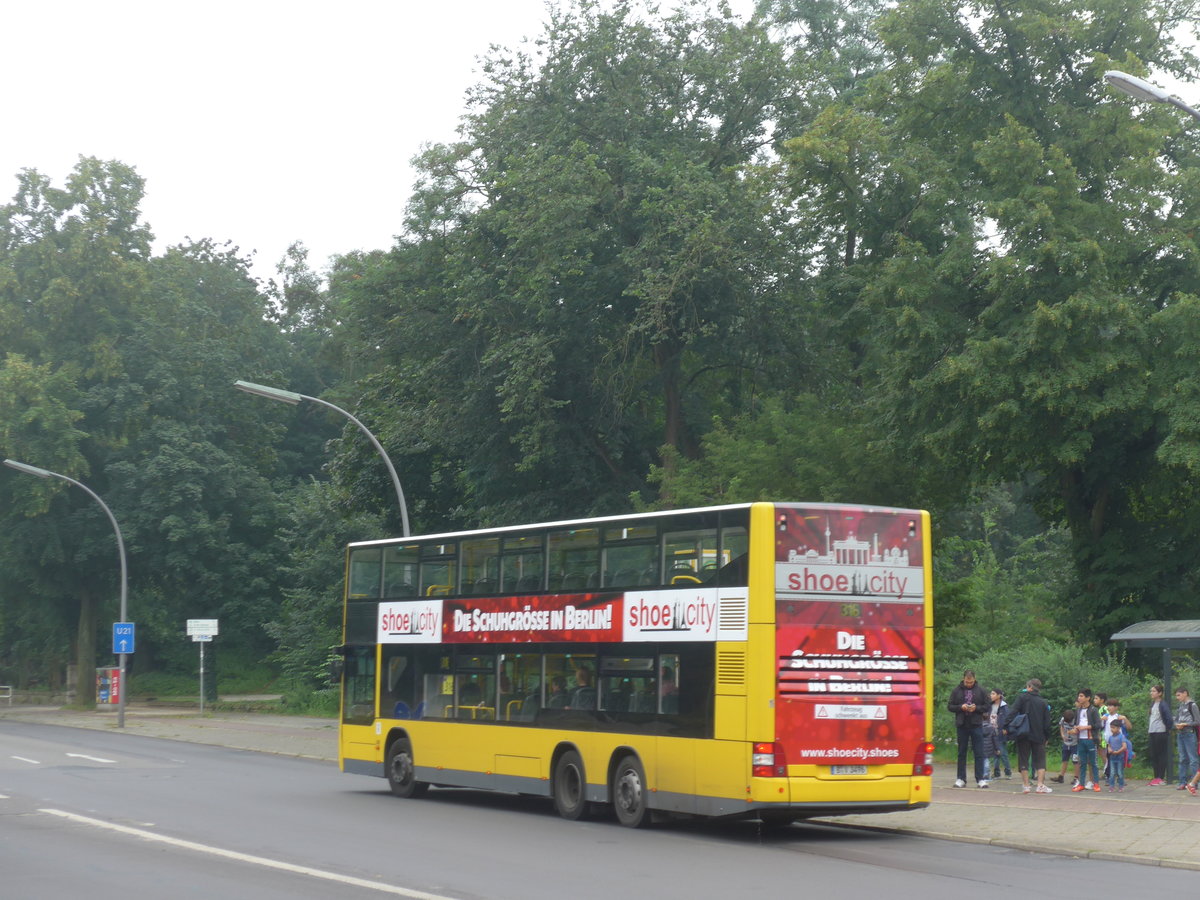 (183'436) - BVG Berlin - Nr. 3496/B-V 3496 - MAN am 11. August 2017 in Berlin, Wannseebrcke