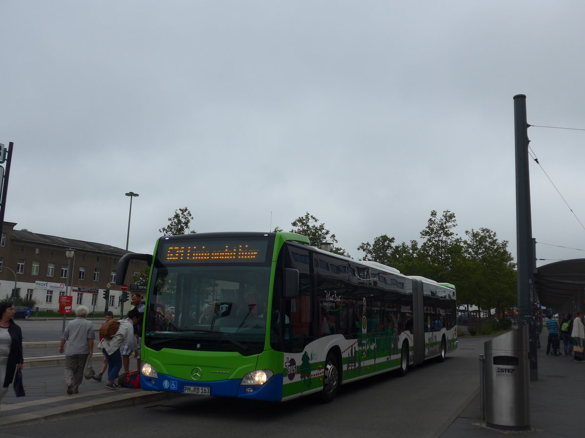 (183'460) - RPM Potsdam - PM-RB 163 - Mercedes (ex PM-E 241) am 11. August 2017 beim Hauptbahnhof Potsdam