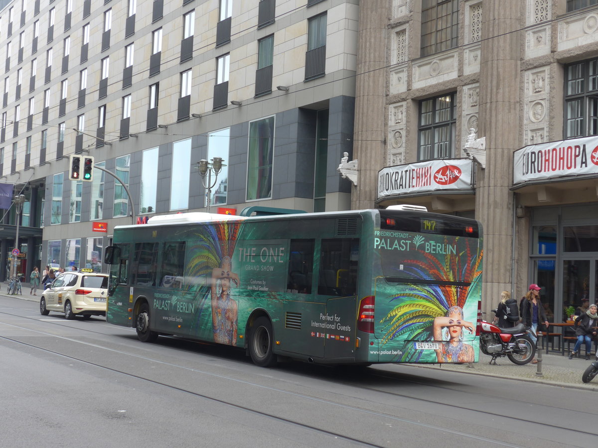 (183'461) - BVG Berlin - Nr. 1678/B-V 1678 - Mercedes am 11. August 2017 in Berlin, Friedrichstrasse