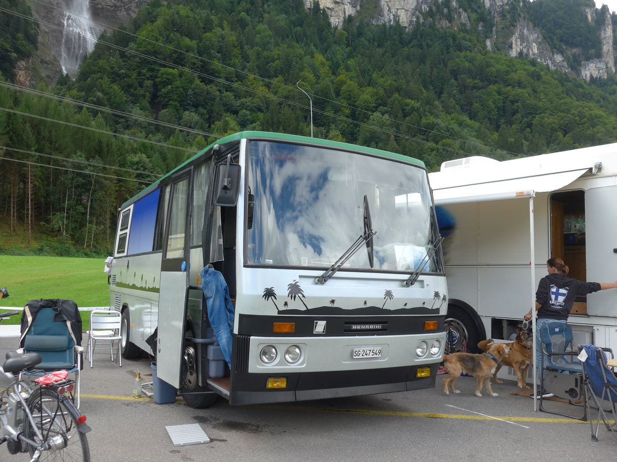 (183'593) - Schneider, Ermenswil - SG 247'549 - Menarini-Iveco (ex Nr. 5) am 19. August 2017 in Unterbach, Rollfeld