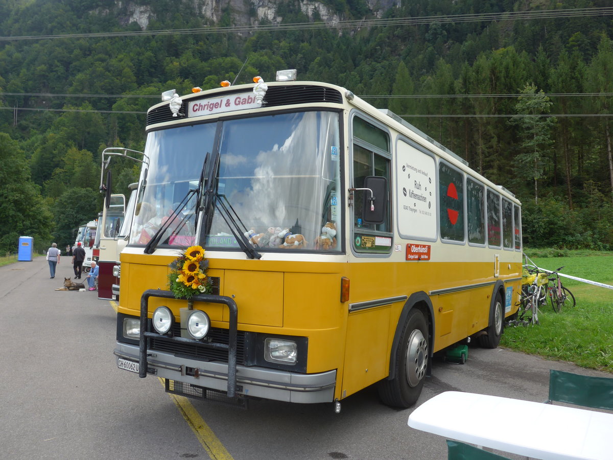 (183'598) - Oberhnsli, Thayngen - SH 60'062 U - FBW/Tscher (ex Bus-Halter, Wil Nr. 9) am 19. August 2017 in Unterbach, Rollfeld